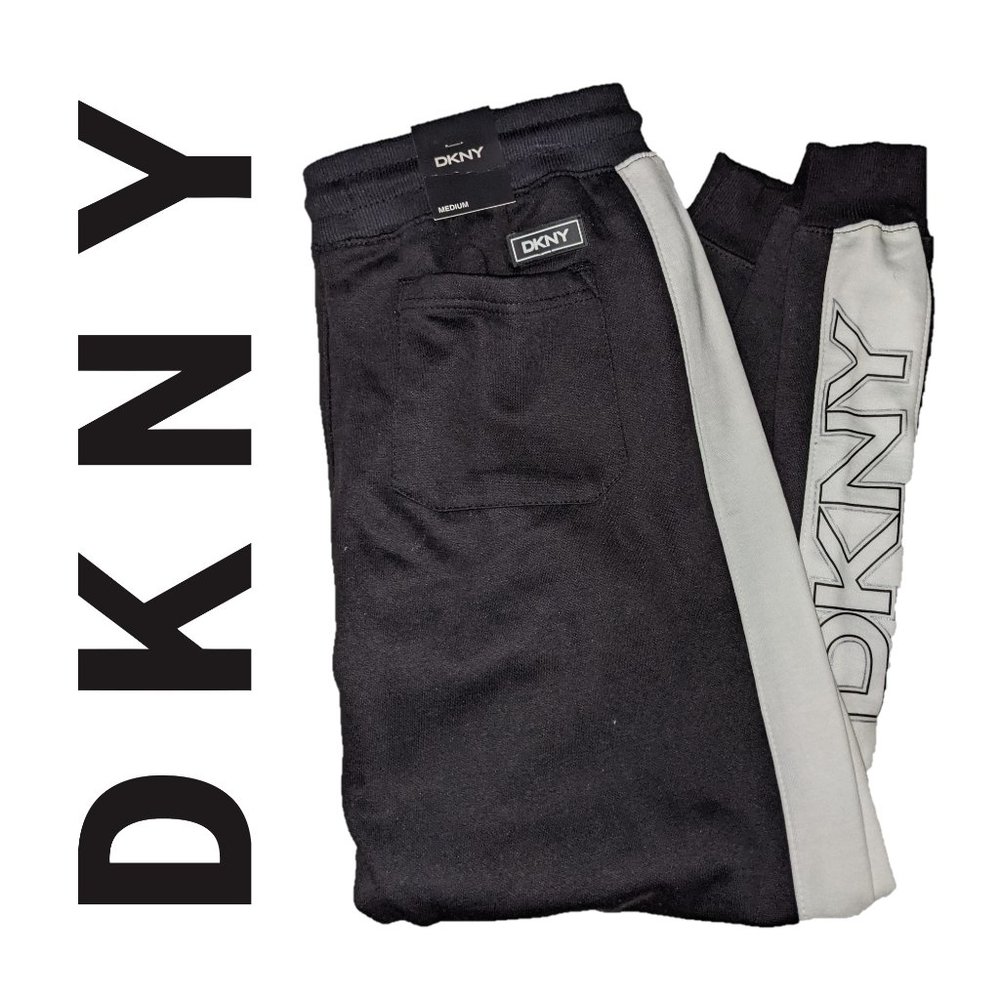 🆕 DKNY Men's Sweatpants, Black/White, M